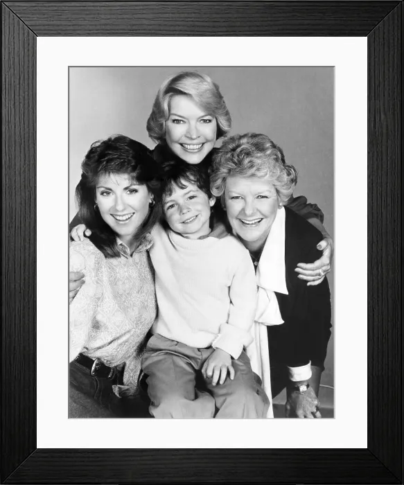 Framed Print : THE ELLEN BURSTYN SHOW, Megan Mullally, Ellen Burstyn, Jesse Tendler, Elaine Stritch, 1986-87