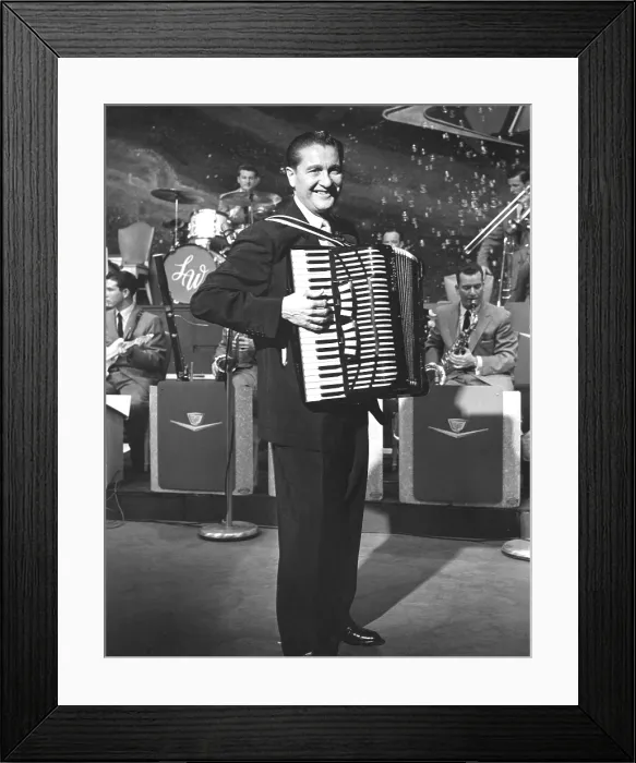 Framed Print : LAWRENCE WELK SHOW, Lawrence Welk, 1955-1982, 1959 episode