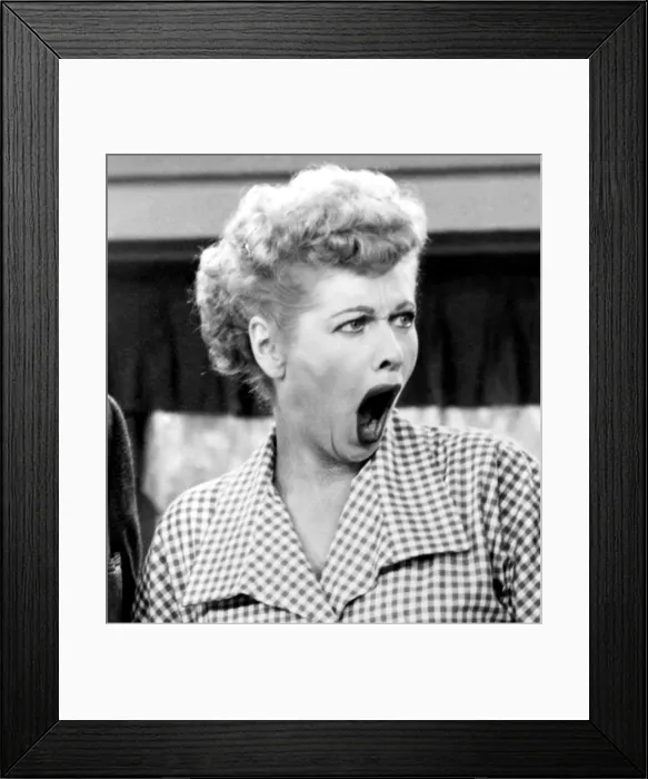 Framed Print : I LOVE LUCY, Lucille Ball, 1951-57