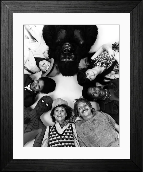 Framed Print : ELECTRIC COMPANY, Valerie the Librarian (Hattie Winston), Jennifer of the Jungle (Judy Graubart), Easy Reader (Morgan Freeman), Paul the Gorilla (Jim Boyd)
