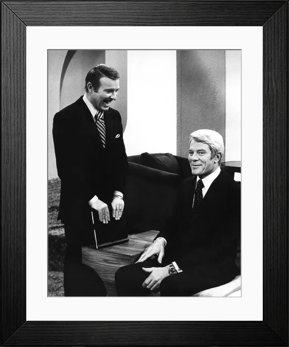 Framed Print : THIS IS YOUR LIFE, from left: host Ralph Edwards, Peter Graves, 1971-73