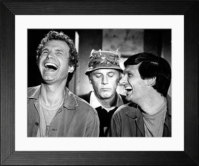 Framed Print : MASH, Wayne Rogers, McLean Stevenson, Alan Alda, in the episode: For The Good Of the Outfit, 10 / 6 / 73 Framed Print : MASH, Wayne Rogers, McLean Stevenson, Alan Alda, in the episode: For The Good Of the Outfit, 10 / 6 / 73