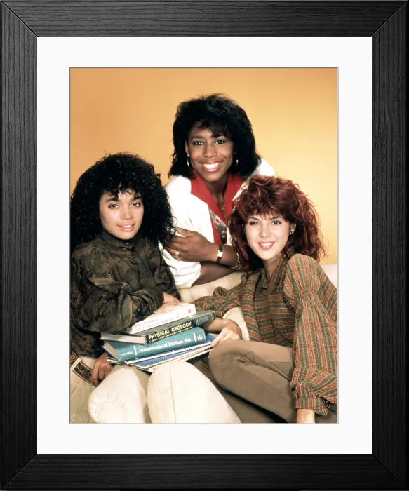 Framed Print : A DIFFERENT WORLD, Lisa Bonet, Marisa Tomei, Dawnn Lewis, (Season 1), 1987-93
