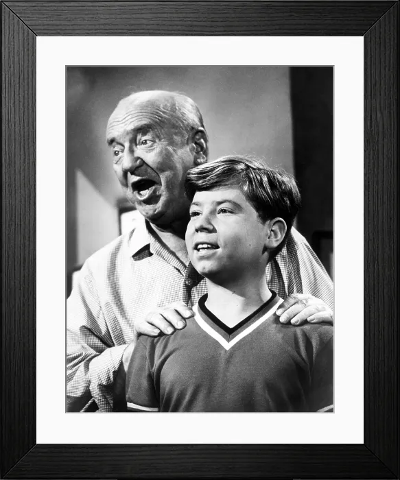 Framed Print : MY THREE SONS, (episode: Almost The Sound Of Music, Season 4), William Frawley, Stanley Livingston, 1960-72