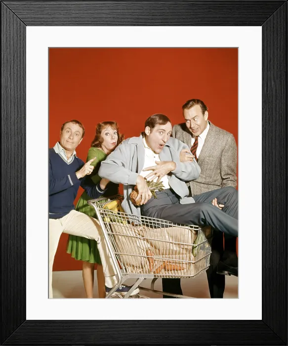 Framed Print : THE SID CAESAR, IMOGENE COCA, CARL REINER, HOWARD MORRIS SPECIAL, Sid Caesar, Imogene Coca, Howard Morris, Carl Reiner, (aired April 5, 1967), 1967