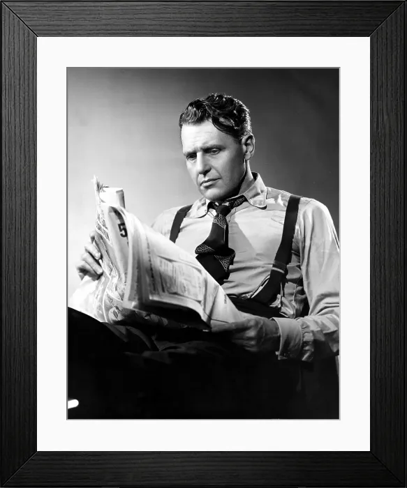 Framed Print : MAN AGAINST CRIME, Ralph Bellamy, 1949-1951