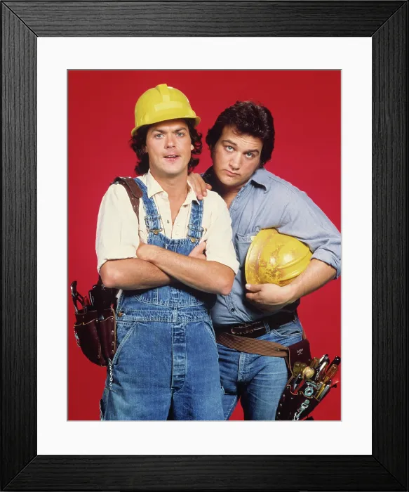 Framed Print : WORKING STIFFS, Michael Keaton, Jim Belushi, 1979 Framed Print : WORKING STIFFS, Michael Keaton, Jim Belushi, 1979