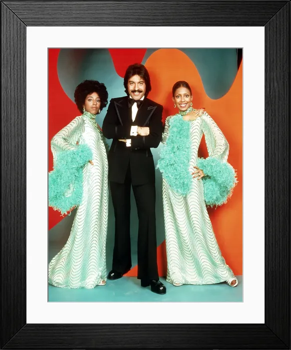 Framed Print : TONY ORLANDO & DAWN, Joyce Vincent Wilson, Tony Orlando, Telma Hopkins, 1974-76