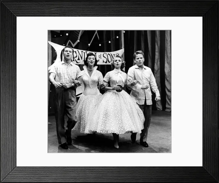 Framed Print : YOUR HIT PARADE, Russell Arms, Gisele MacKenzie, Dorothy Collins, Snooky Lanson, 1950-1959