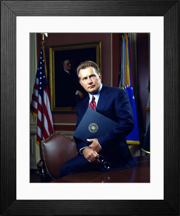 Framed Print : THE WEST WING, Martin Sheen, (Season 4), 1999