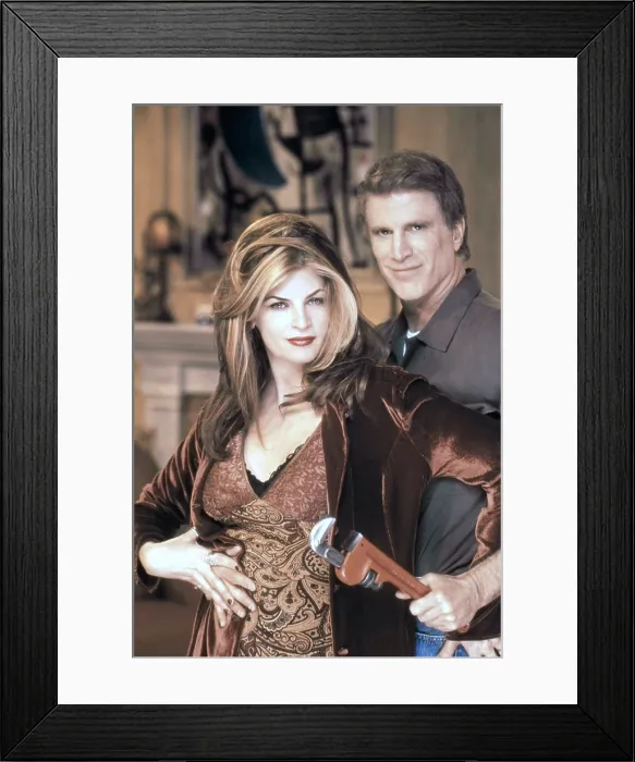 Framed Print : VERONICA'S CLOSET, from left: Kirstie Alley, Ted Danson, Veronica's $600, 000 Pop, (Season 1, ep, 114, aired Feb. 5, 1998), 1997-2000