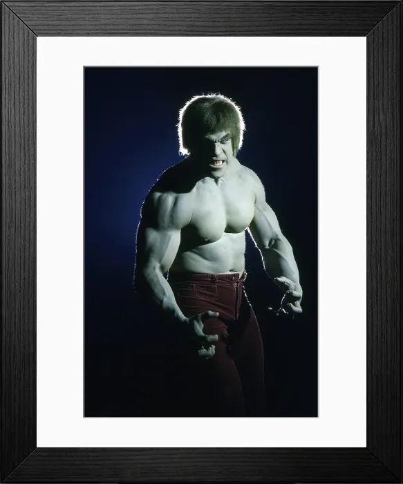 Framed Print : THE INCREDIBLE HULK, Lou Ferrigno, (1979), 1978-82 Framed Print : THE INCREDIBLE HULK, Lou Ferrigno, (1979), 1978-82