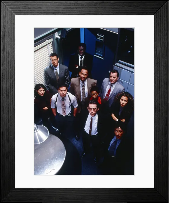 Framed Print : HOMICIDE: LIFE ON THE STREET, from left: Callie Thorne, Kyle Secor, Jon Seda (front), Yaphet Kotto (back), Clark Johnson, Toni Lewis, Richard Belzer (front), Peter Gerety Framed Print : HOMICIDE: LIFE ON THE STREET, from left: Callie Thorne, Kyle Secor, Jon Seda (front), Yaphet Kotto (back), Clark Johnson, Toni Lewis, Richard Belzer (front), Peter Gerety