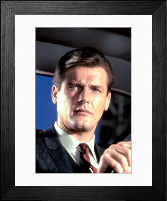 Framed Print : THE SAINT, Roger Moore, 1962-1969