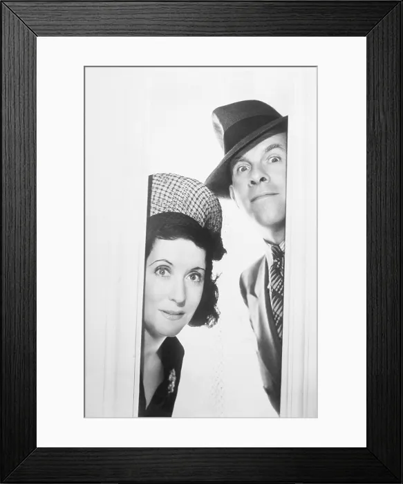 Framed Print : From left: Gracie Allen, George Burns, circa 1930s