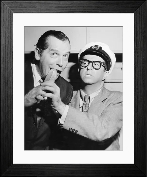 Framed Print : From left: Milton Berle, Phil Silvers, circa 1950s