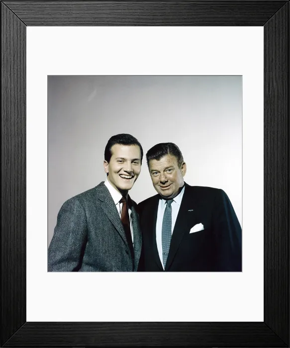 Framed Print : From left: Pat Boone, Arthur Godfrey, ca. 1957