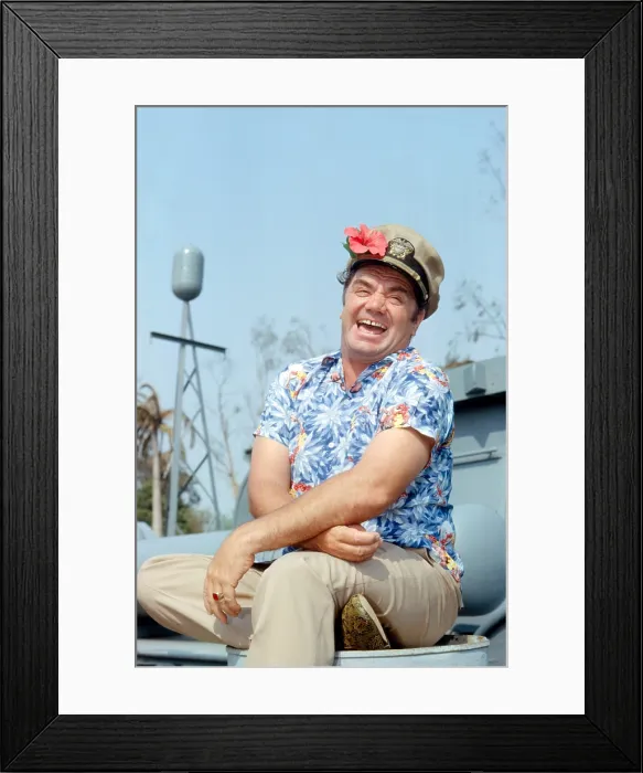 Framed Print : MCHALE'S NAVY, Ernest Borgnine, on set, (Season 1, 1962), 1962-1966 Framed Print : MCHALE'S NAVY, Ernest Borgnine, on set, (Season 1, 1962), 1962-1966