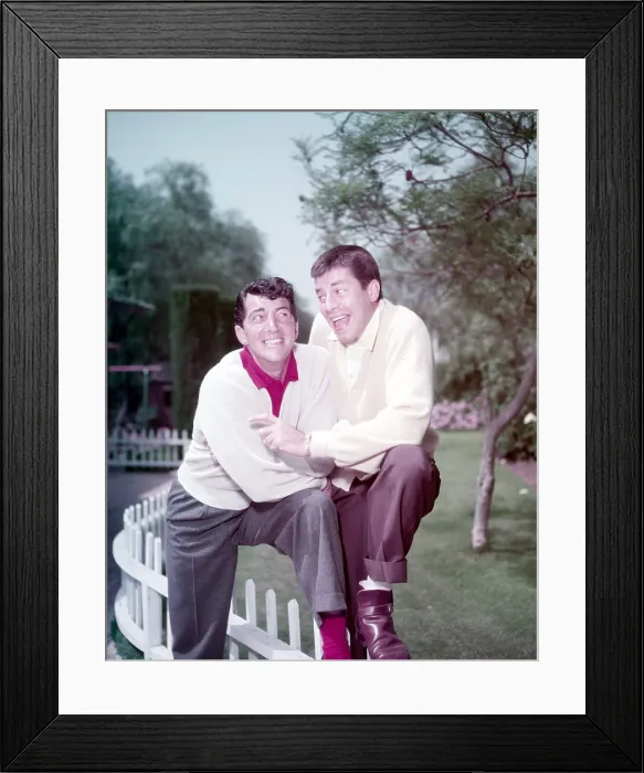 Framed Print : From left: Dean Martin, Jerry Lewis, ca. early 1950s