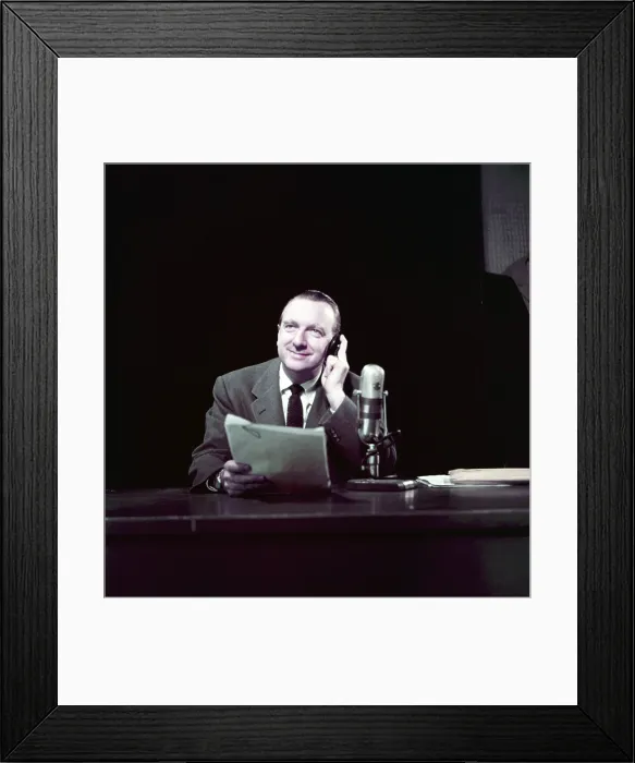 Framed Print : Walter Cronkite, 1950s