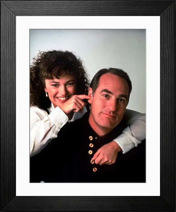 Framed Print : COACH, from left: Clare Carey, Craig T. Nelson (Season 1, 1989), 1989-1997 Framed Print : COACH, from left: Clare Carey, Craig T. Nelson (Season 1, 1989), 1989-1997
