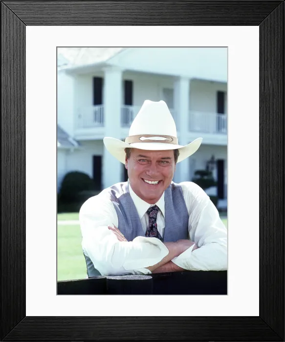 Framed Print : DALLAS, Larry Hagman, 1983, (1978-1991)