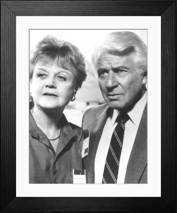 Framed Print : MURDER, SHE WROTE, from left: Angela Lansbury, Efrem Zimbalist Jr. The Last Flight of the Dixie Damsel, (Season 5, ep. 507, aired Dec. 18, 1988), 1984-96 Framed Print : MURDER, SHE WROTE, from left: Angela Lansbury, Efrem Zimbalist Jr. The Last Flight of the Dixie Damsel, (Season 5, ep. 507, aired Dec. 18, 1988), 1984-96