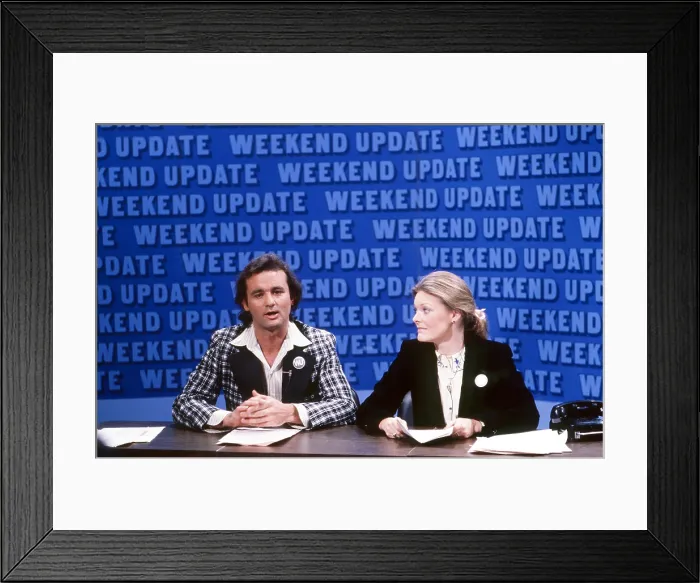 Framed Print : SATURDAY NIGHT LIVE, from left: Bill Murray, Jane Curtin, 1970s, (1975-)