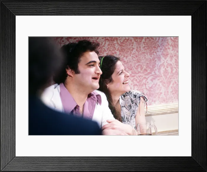 Framed Print : SATURDAY NIGHT LIVE, from left: John Belushi, Gilda Radner, season 3, ep. 19, aired 5 / 13 / 1978, (1975-)