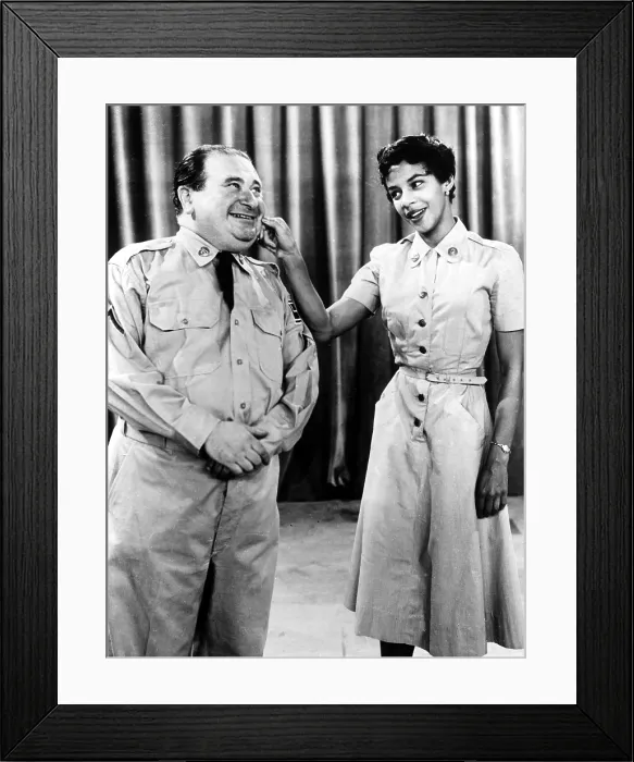Framed Print : THE PHIL SILVERS SHOW, (aka SGT. BILKO), Maurice Gosfield, Barbara Allen, 1955-1959