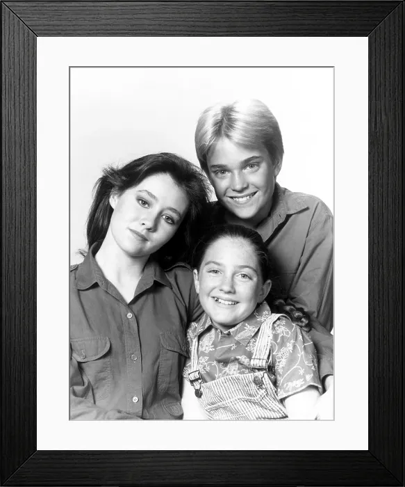 Framed Print : OUR HOUSE, (clockwise from top right): Chad Allen, Keri Houlihan, Shannen Doherty, (Season 2), 1986-88