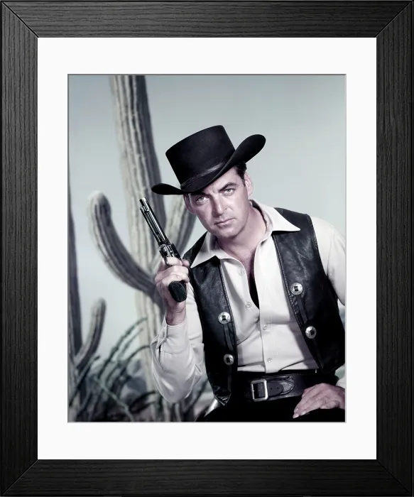 Framed Print : THE TEXAN, Rory Calhoun, 1958-60
