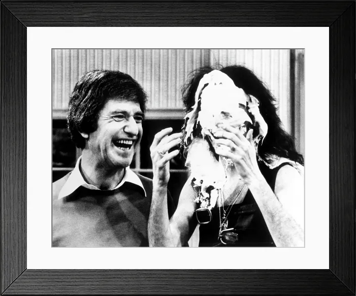 Framed Print : THE SOUPY SALES SHOW, from left: Soupy Sales, Alice Cooper, 1976 Framed Print : THE SOUPY SALES SHOW, from left: Soupy Sales, Alice Cooper, 1976