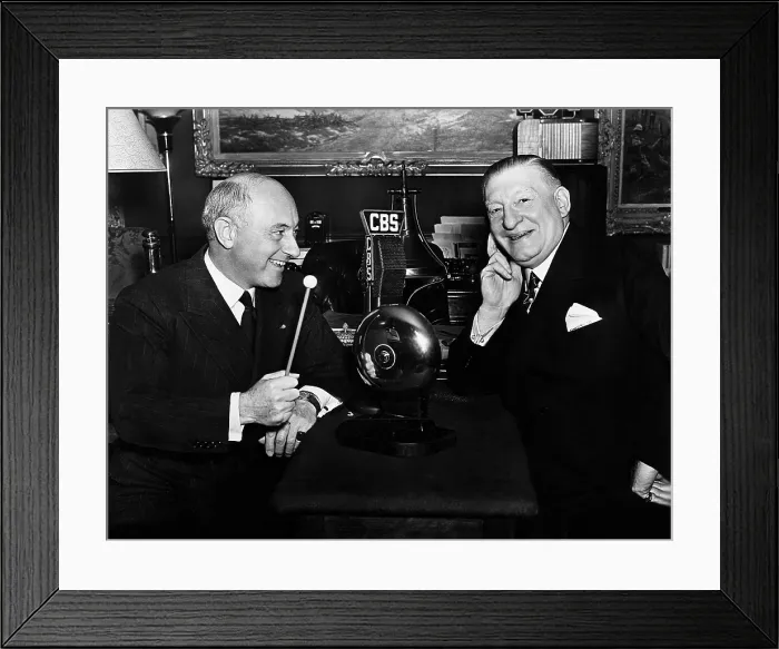 Framed Print : From left, Cecil B. De Mille, Major Edward Bowes, 1938