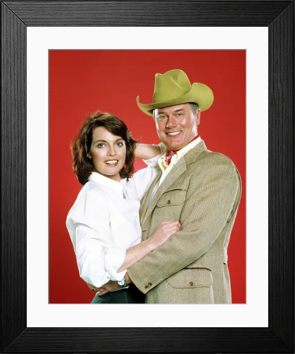 Framed Print : DALLAS, Linda Gray, Larry Hagman, 1983, 1978-1991