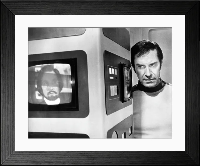 Framed Print : SPACE: 1999, Martin Landau (right), 1975-77
