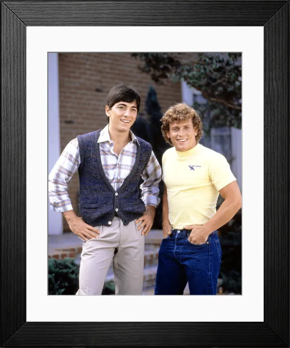 Framed Print : CHARLES IN CHARGE, Scott Baio, Willie Aames, 1984-90