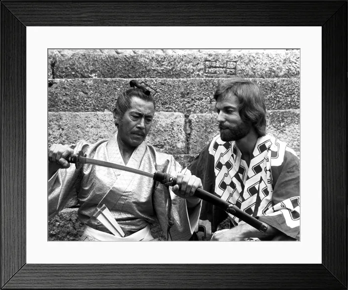 Framed Print : SHOGUN, Toshiro Mifune, Richard Chamberlain, 1980