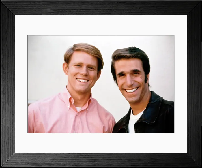 Framed Print : HAPPY DAYS, Henry Winkler, Ron Howard, television, 1974-1984