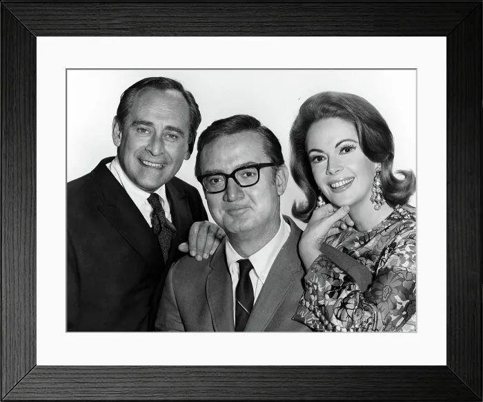 Framed Print : STEVE ALLEN COMEDY HOUR- Louis Nye, Steve Allen & Jayne Meadows. 1967 Framed Print : STEVE ALLEN COMEDY HOUR- Louis Nye, Steve Allen & Jayne Meadows. 1967