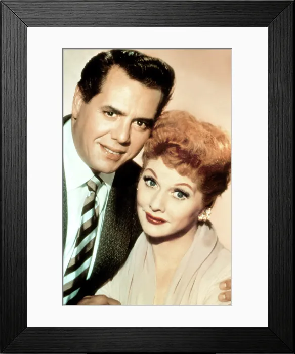 Framed Print : I LOVE LUCY, Lucille Ball, Desi Arnaz, 1951-1957