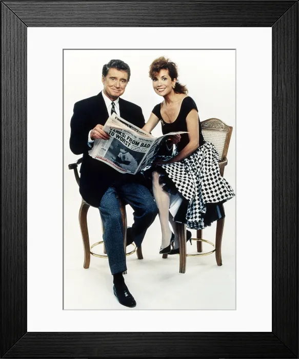 Framed Print : LIVE WITH REGIS AND KATHIE LEE, Regis Philbin, Kathie Lee Gifford, 1988-2000