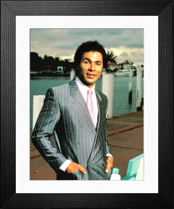 Framed Print : MIAMI VICE, Philip Michael Thomas, television, 1984-1989.'
