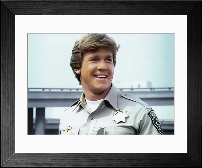 Framed Print : CHIPS, Larry Wilcox, 1977-83 Framed Print : CHIPS, Larry Wilcox, 1977-83