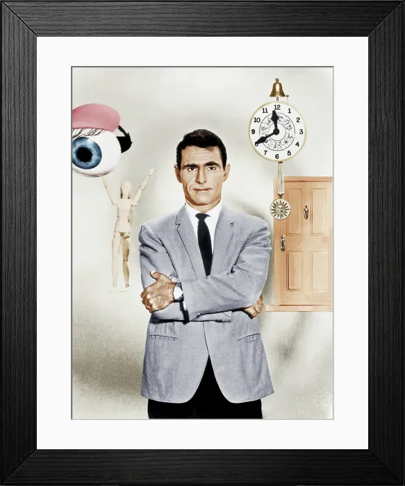 Framed Print : THE TWILIGHT ZONE, Rod Serling, 1959-64 Framed Print : THE TWILIGHT ZONE, Rod Serling, 1959-64