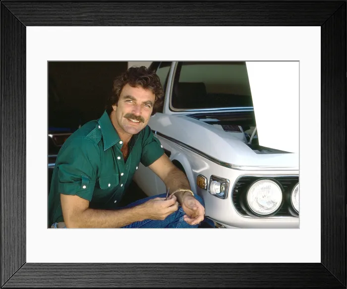 Framed Print : MAGNUM P.I. Tom Selleck, (1980), 1980-88