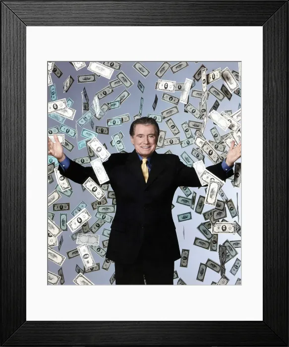 Framed Print : WHO WANTS TO BE A MILLIONAIRE, Regis Philbin (host), 1999-2002