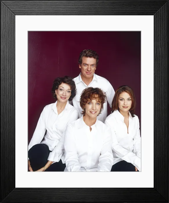 Framed Print : FAMILY LAW, clockwise from top: Christopher McDonald, Julie Warner, Kathleen Quinlan, Dixie Carter, 1999-2002