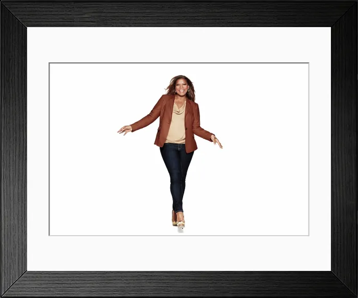 Framed Print : THE QUEEN LATIFAH SHOW, host Queen Latifah, (Season 1)