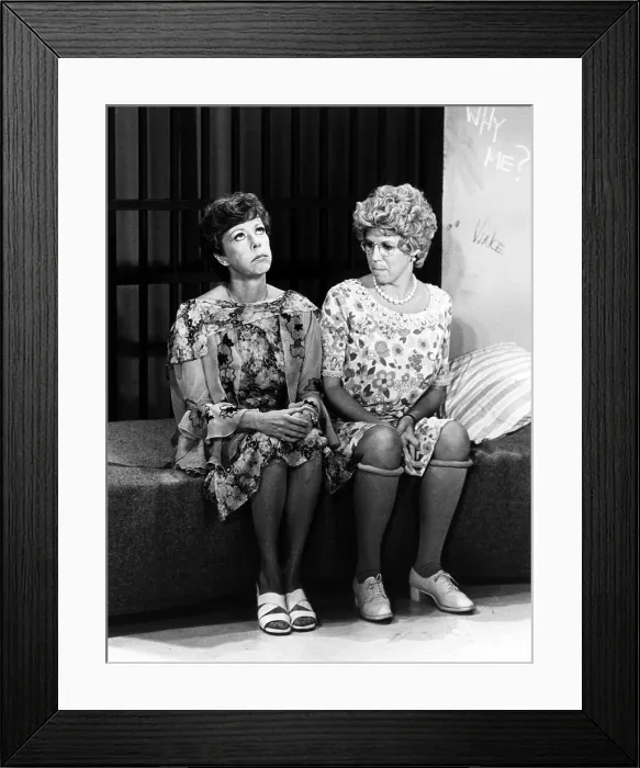 Framed Print : MAMA'S FAMILY, from left, Carol Burnett, Vicki Lawrence, Cellmates, aired September 15, 1983, 1983-90 Framed Print : MAMA'S FAMILY, from left, Carol Burnett, Vicki Lawrence, Cellmates, aired September 15, 1983, 1983-90